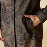 Luxe Cord Paris Car Coat - Umber