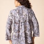 Destination Unknown Floral Pleat Back Jacket - Java