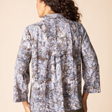 Destination Unknown Floral Pleat Back Jacket - Java
