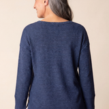 Pasadena Stripe Grove Pullover - Harbor