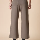 Luxe Ponte Flood Pant - Umber