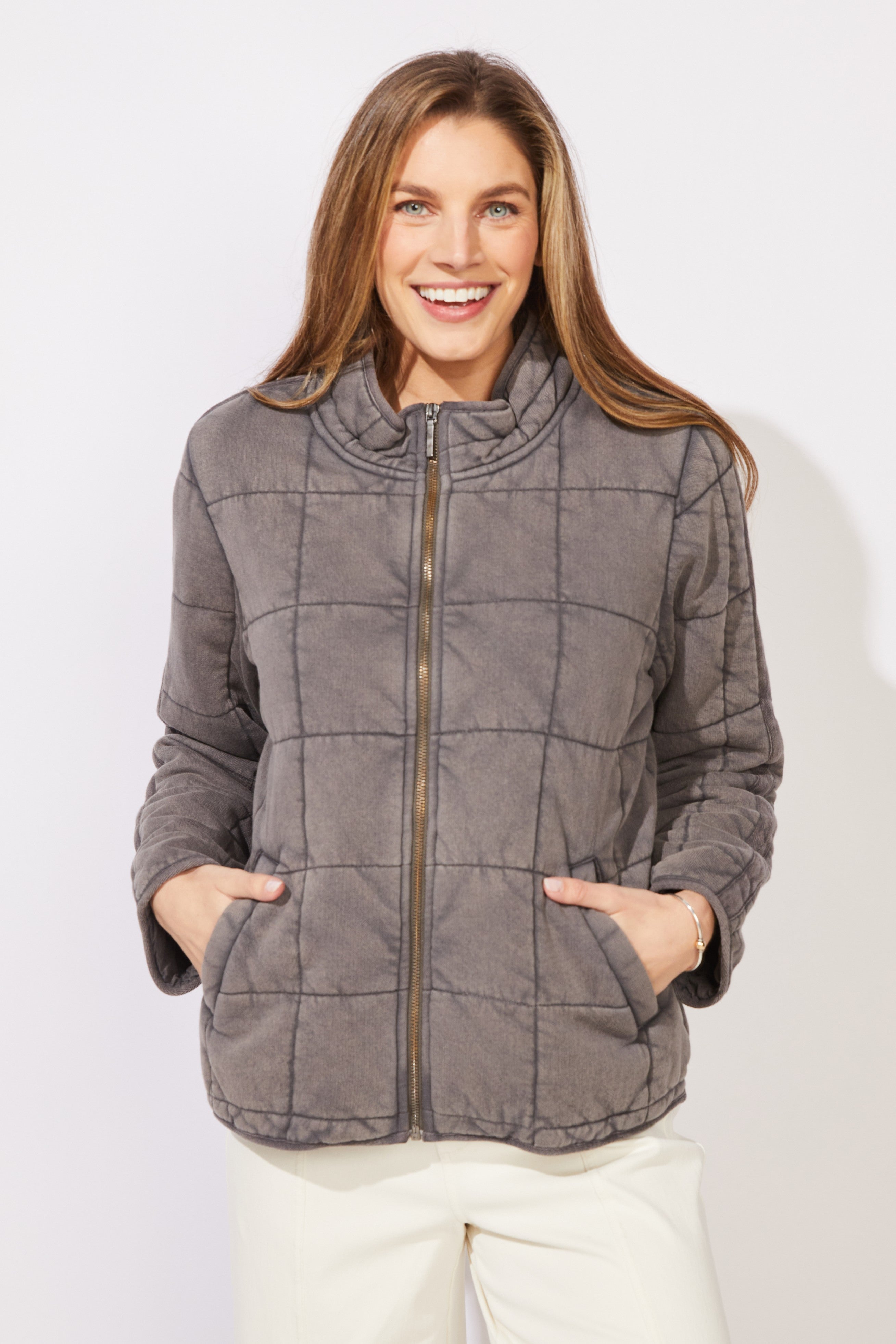Washed Quilt Hillside Jacket - Volcano