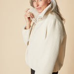 Faux Fur Cocoon Jacket