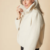 Faux Fur Cocoon Jacket