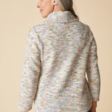 Soft Speckle Speckled Cowl Top - Dove
