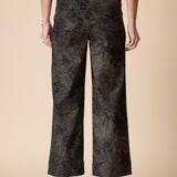 Luxe Cord Patch Pocket Ankle Pant - Umber
