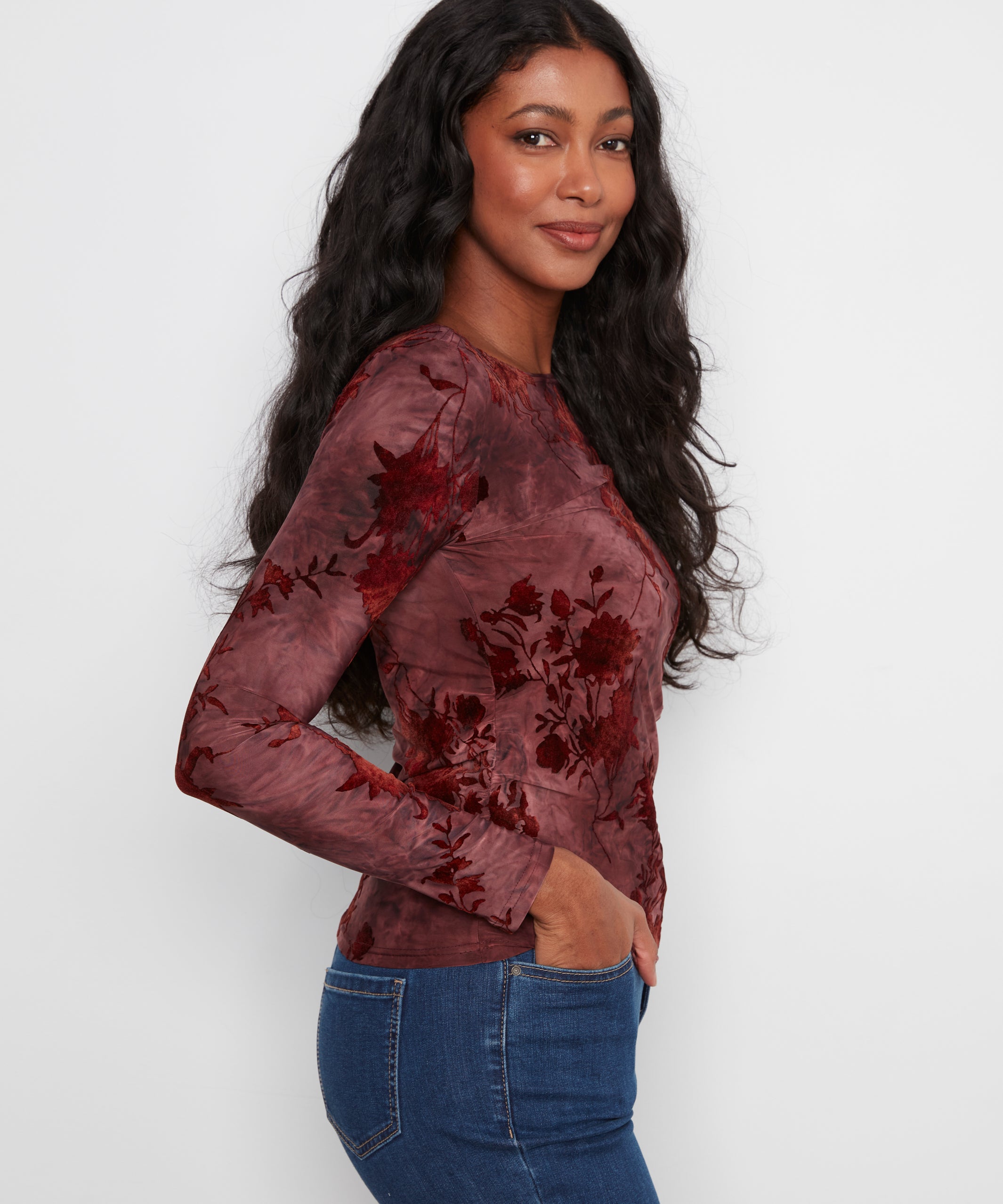 Long Sleeve Merlot