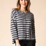 Between the Lines Stay in Line Sweater - Winter White