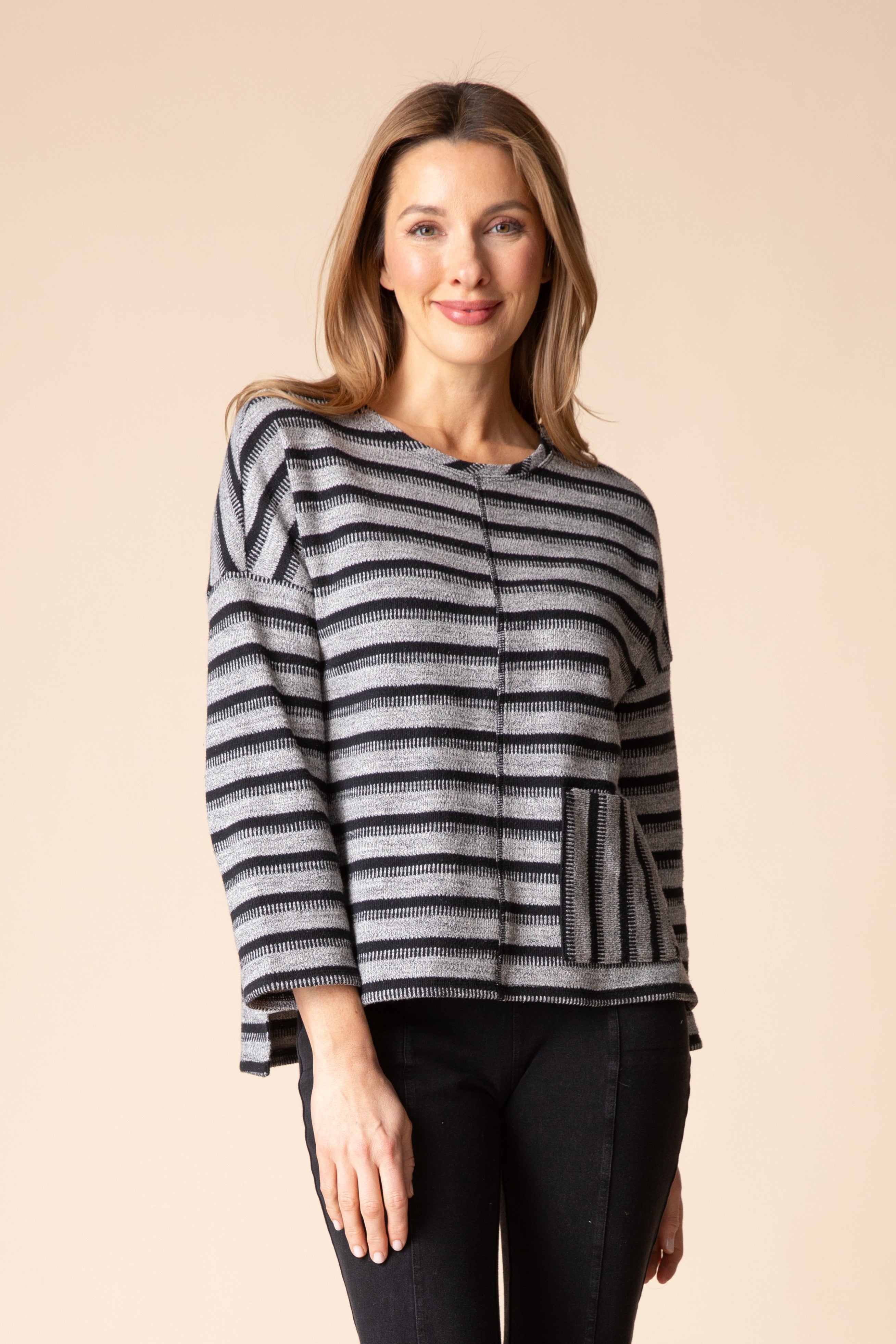 Between the Lines Stay in Line Sweater - Winter White