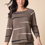 Autumn Cotton Raglan Pullover - Umber