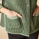 Double Faced Quilts Urban Jacket - Fern