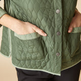 Double Faced Quilts Urban Jacket - Fern