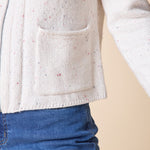 Harvest Tweed Birchwood Cardi - Winter White