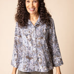 Destination Unknown Floral Pleat Back Jacket - Java