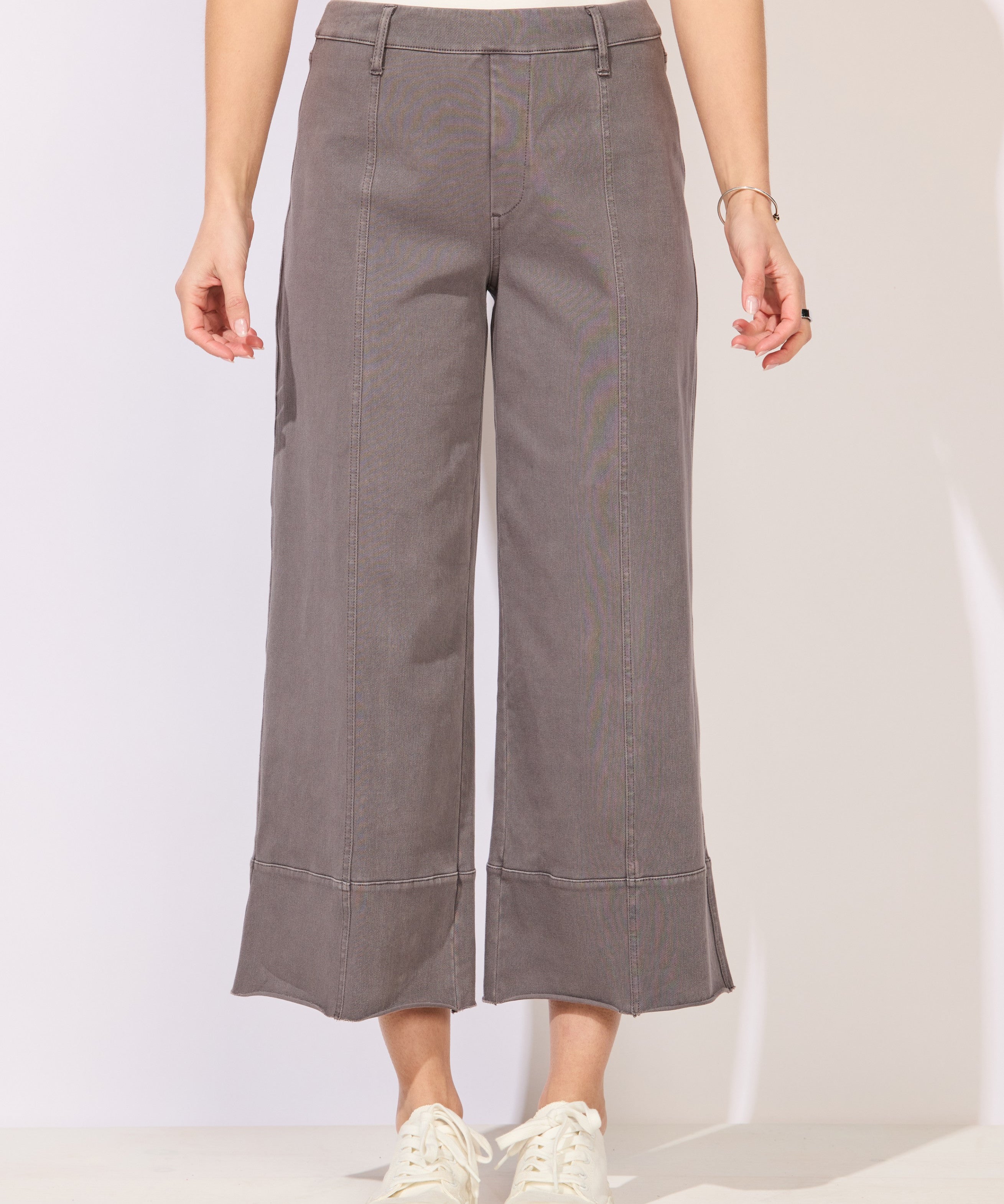 Knit Denim Crop Jean - Volcano