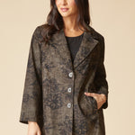 Luxe Cord Paris Car Coat - Umber
