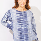 River Modal Spandex Sunset Pullover - Navy