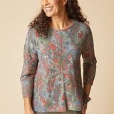 Super Soft Fleece Boxy Crew - Fern