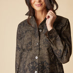 Luxe Cord Boyfriend Jacket - Umber