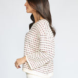 Velura Knit Lustre Pullover - Ivory