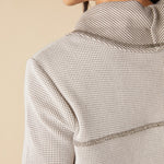 Opposites Attract Contrast Cowl Tunic - Dove
