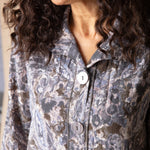 Destination Unknown Floral Pleat Back Jacket - Java