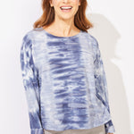 River Modal Spandex Sunset Pullover - Navy