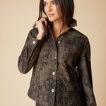 Luxe Cord Boyfriend Jacket - Umber