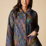 Sunset Fleece Swing Coat - Multi