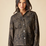 Luxe Cord Boyfriend Jacket - Umber