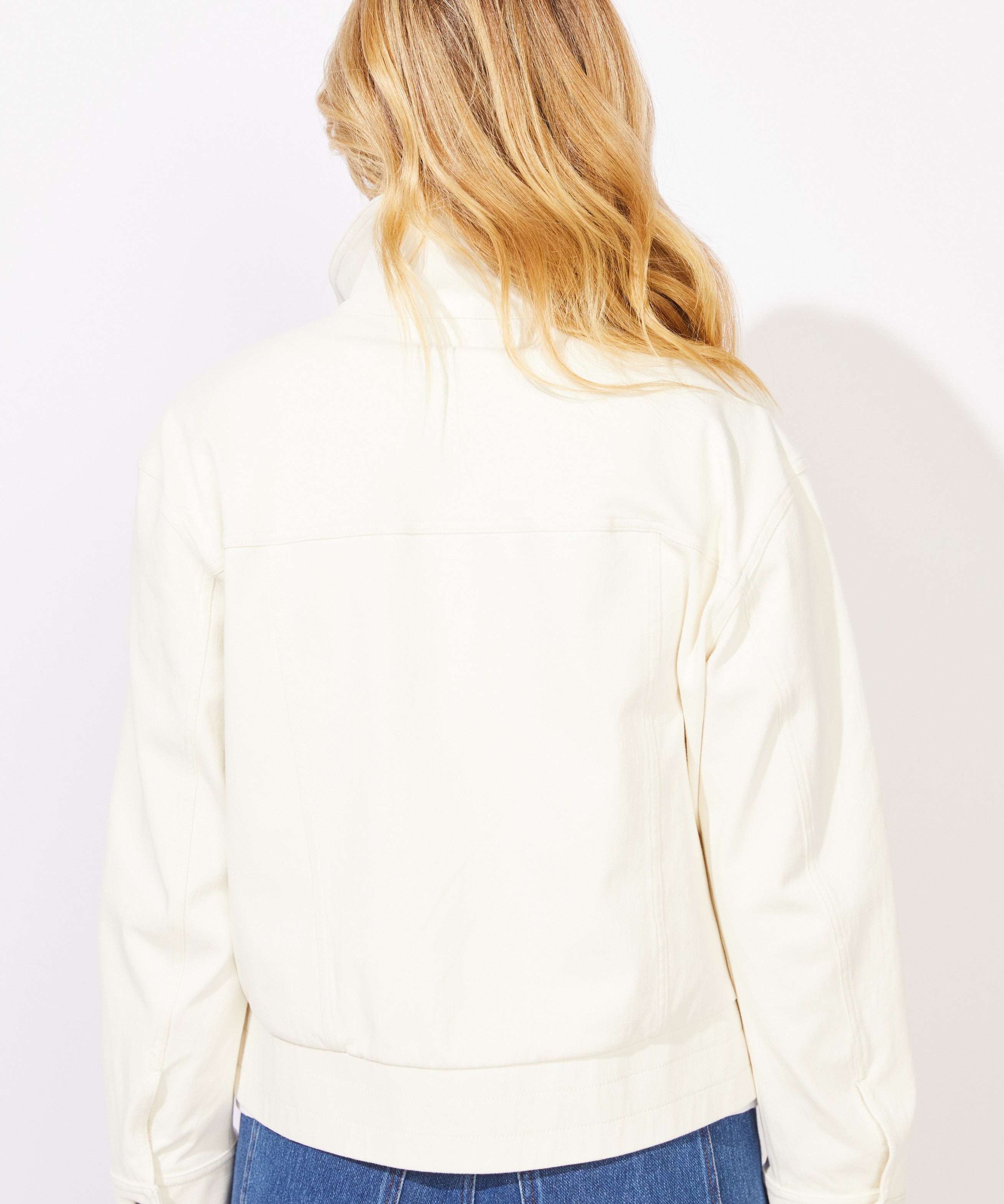 Knit Denim Boundless Jacket - Pearl