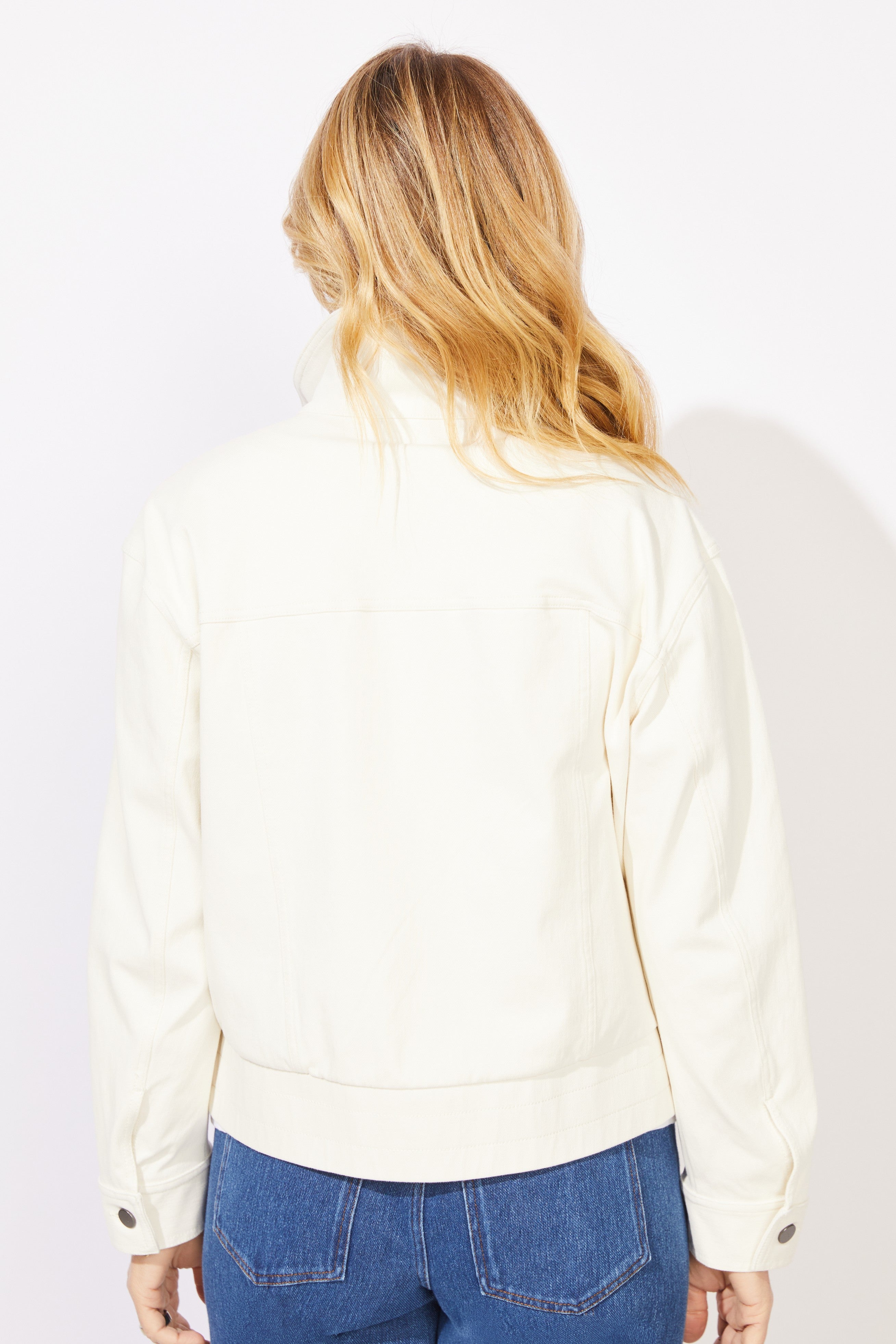 Knit Denim Boundless Jacket - Pearl