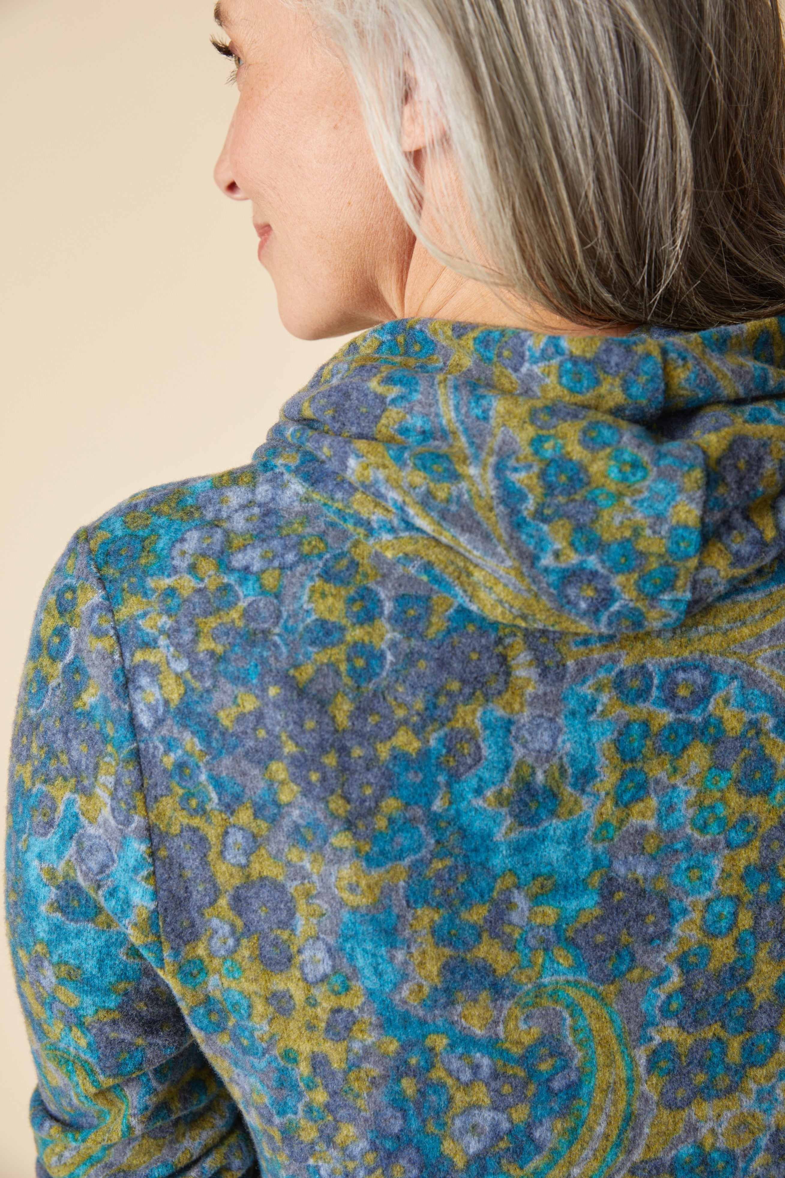 Super Soft Fleece Cozy Cowl Top - Lagoon