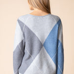 Alpine Argyle Pullover - Mist