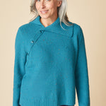 Harvest Tweed Aspen Pullover - Teal