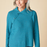 Harvest Tweed Aspen Pullover - Teal