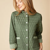 Double Faced Quilts Urban Jacket - Fern
