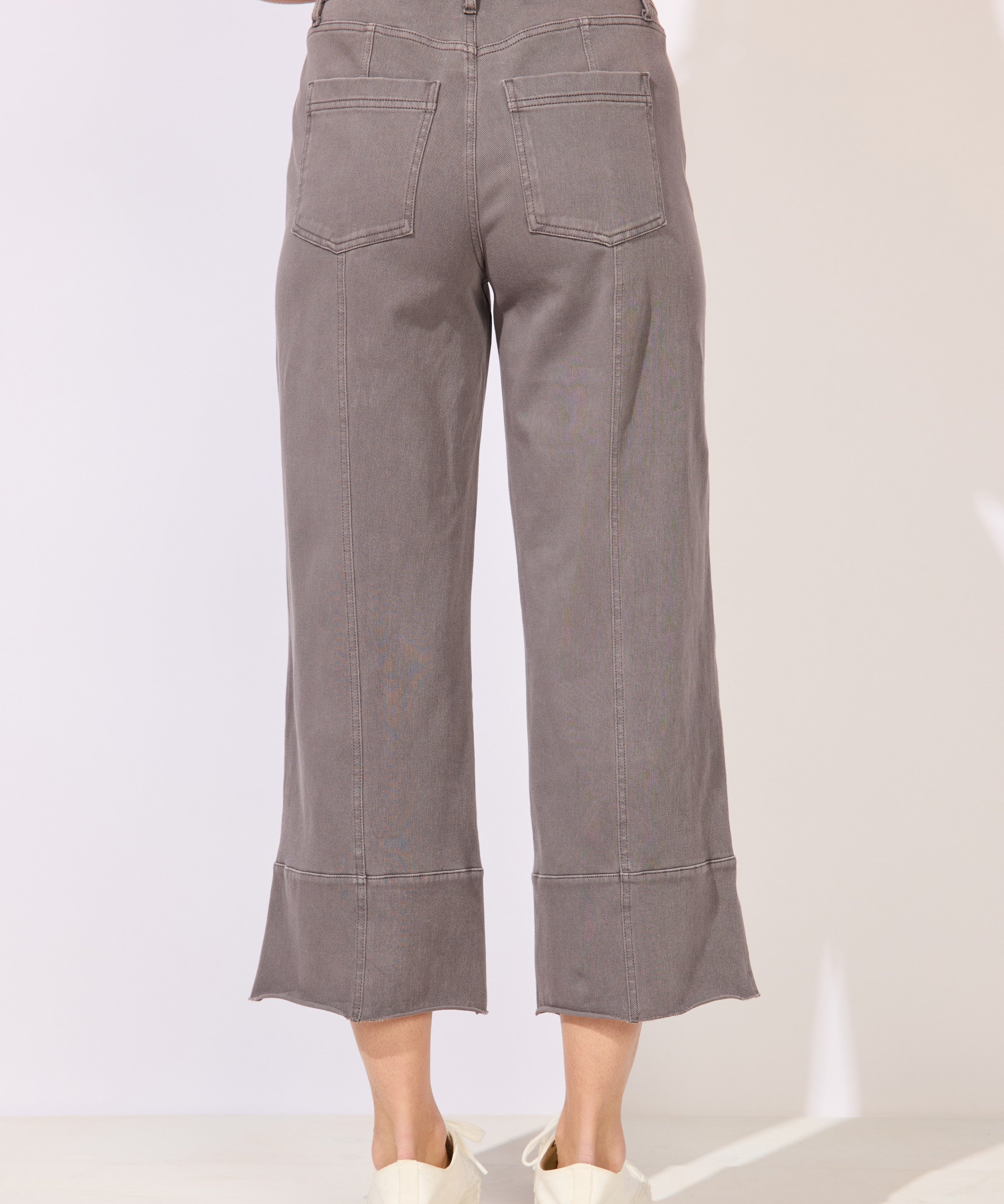 Knit Denim Crop Jean - Volcano