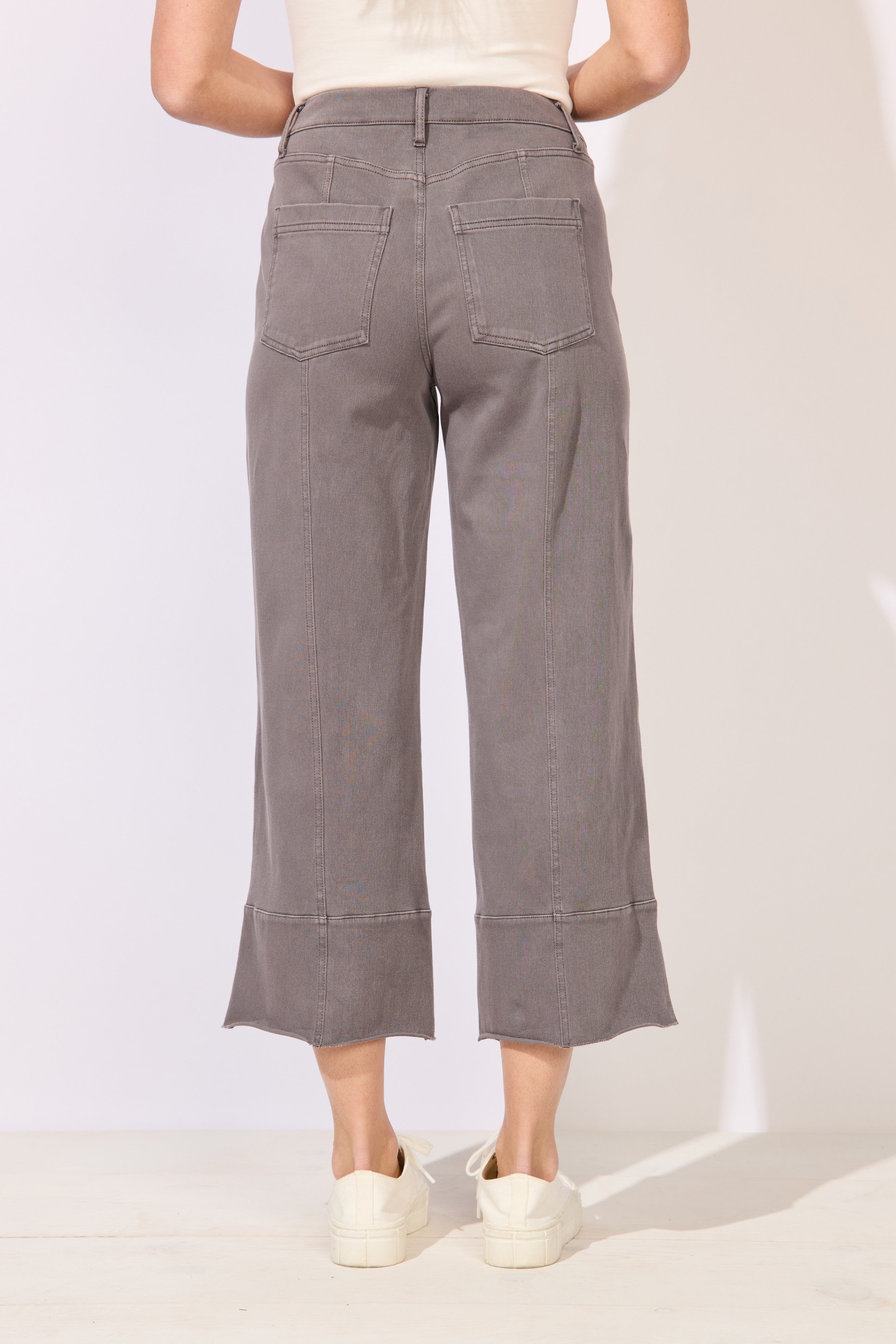 Knit Denim Crop Jean - Volcano