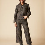 Luxe Cord Boyfriend Jacket - Umber