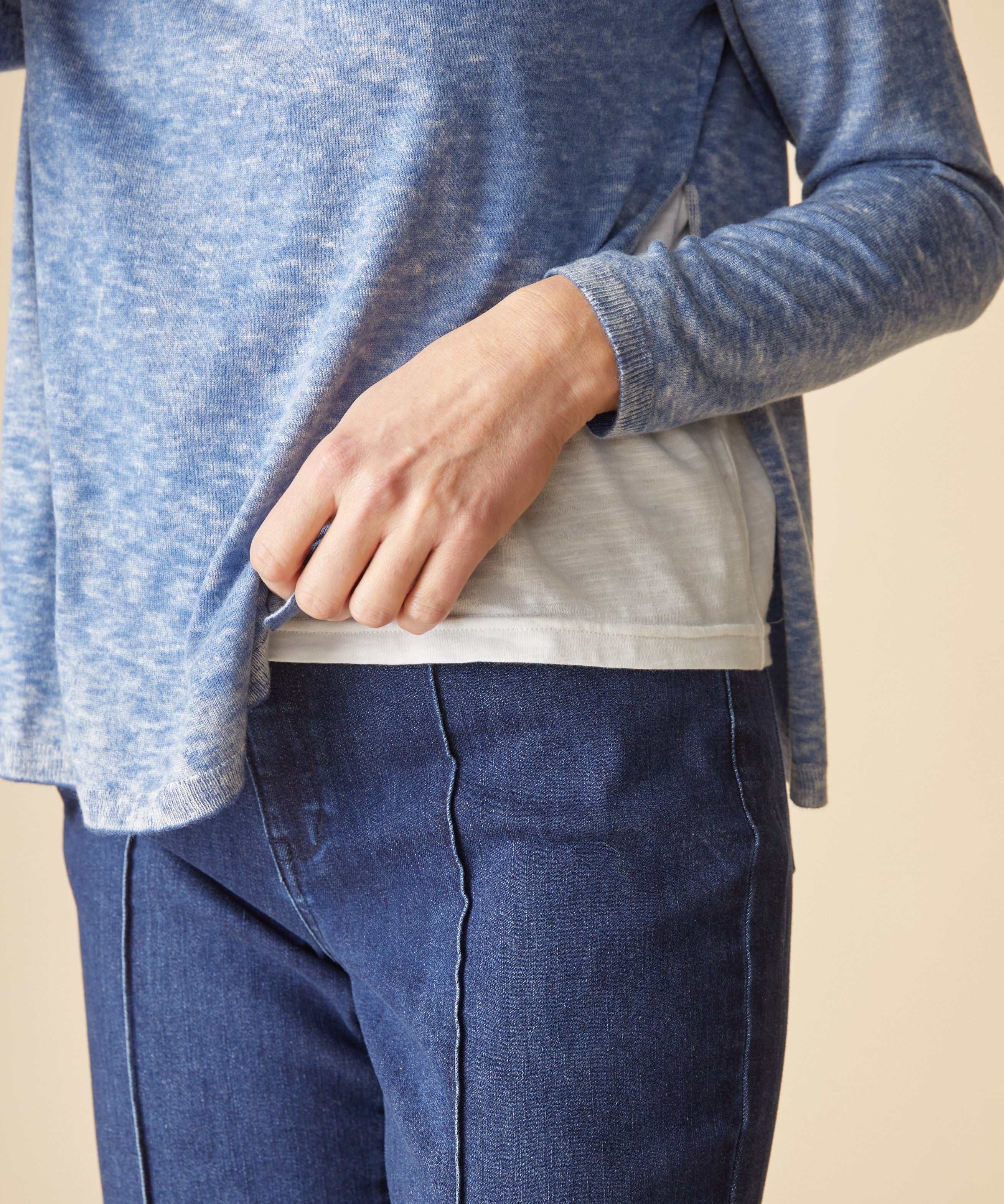 Layered Looks Sweater - Tide