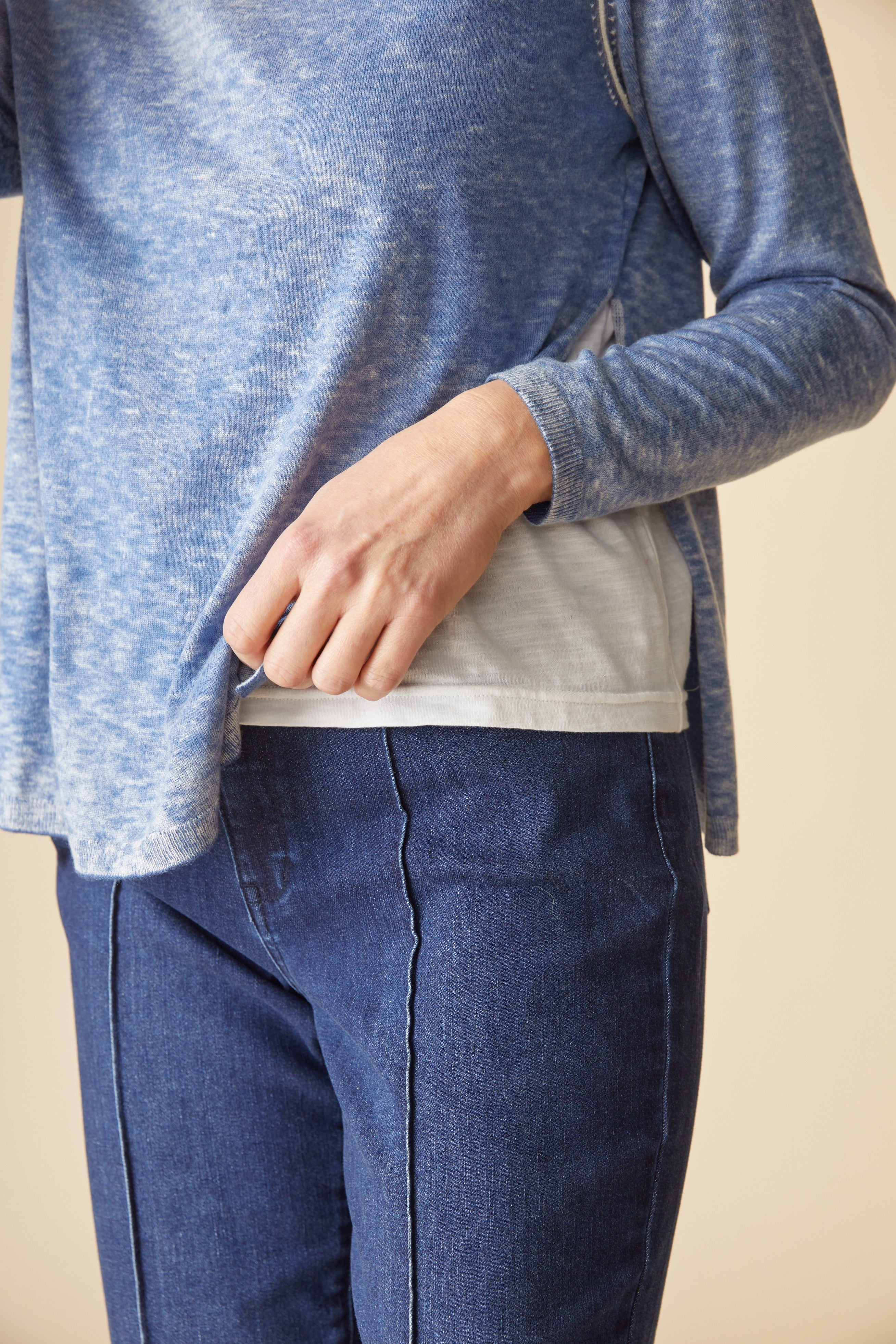 Layered Looks Sweater - Tide