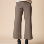 Luxe Ponte Flood Pant - Umber