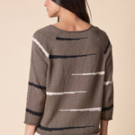 Autumn Cotton Raglan Pullover - Umber