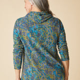 Super Soft Fleece Cozy Cowl Top - Lagoon