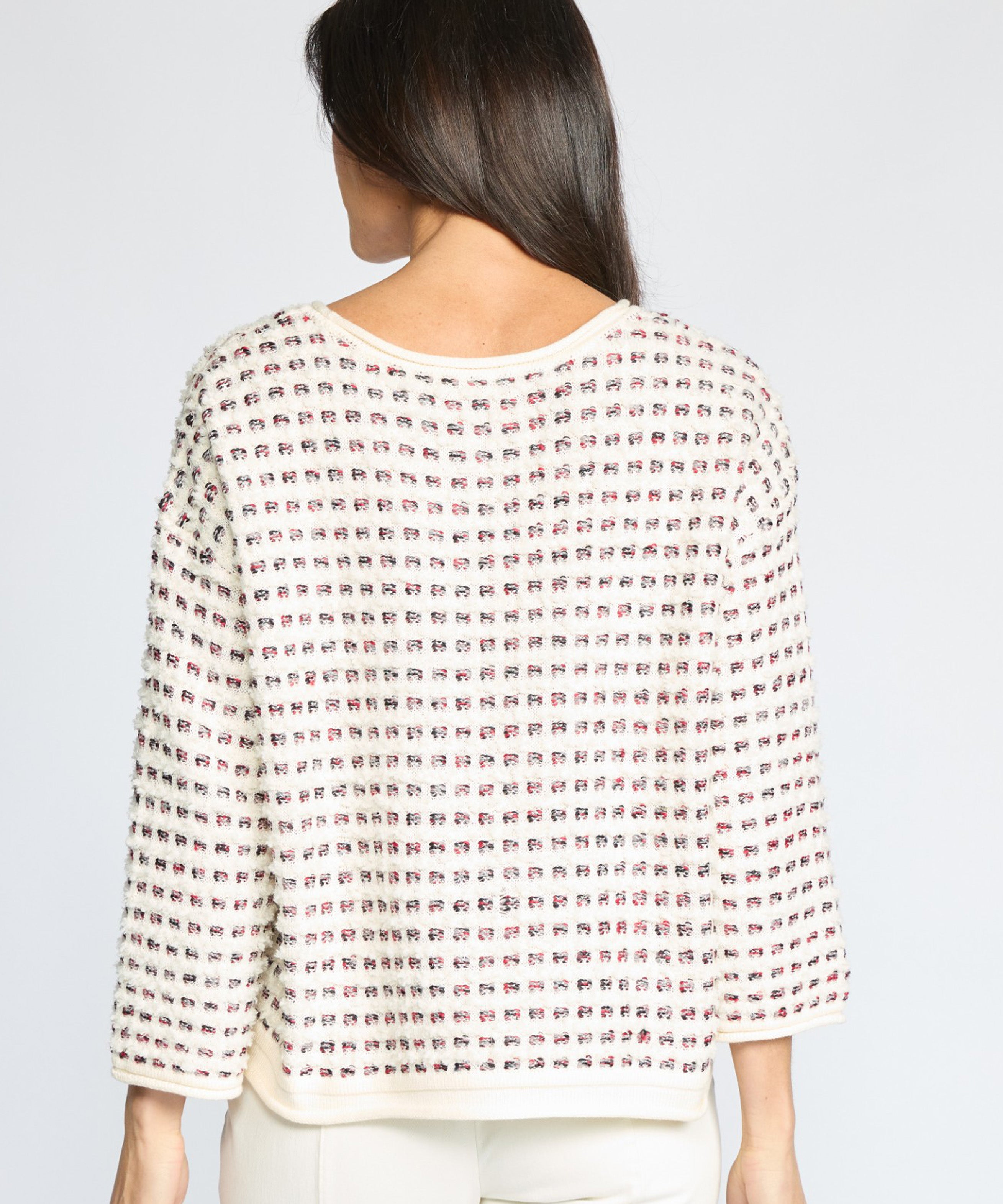 Velura Knit Lustre Pullover - Ivory