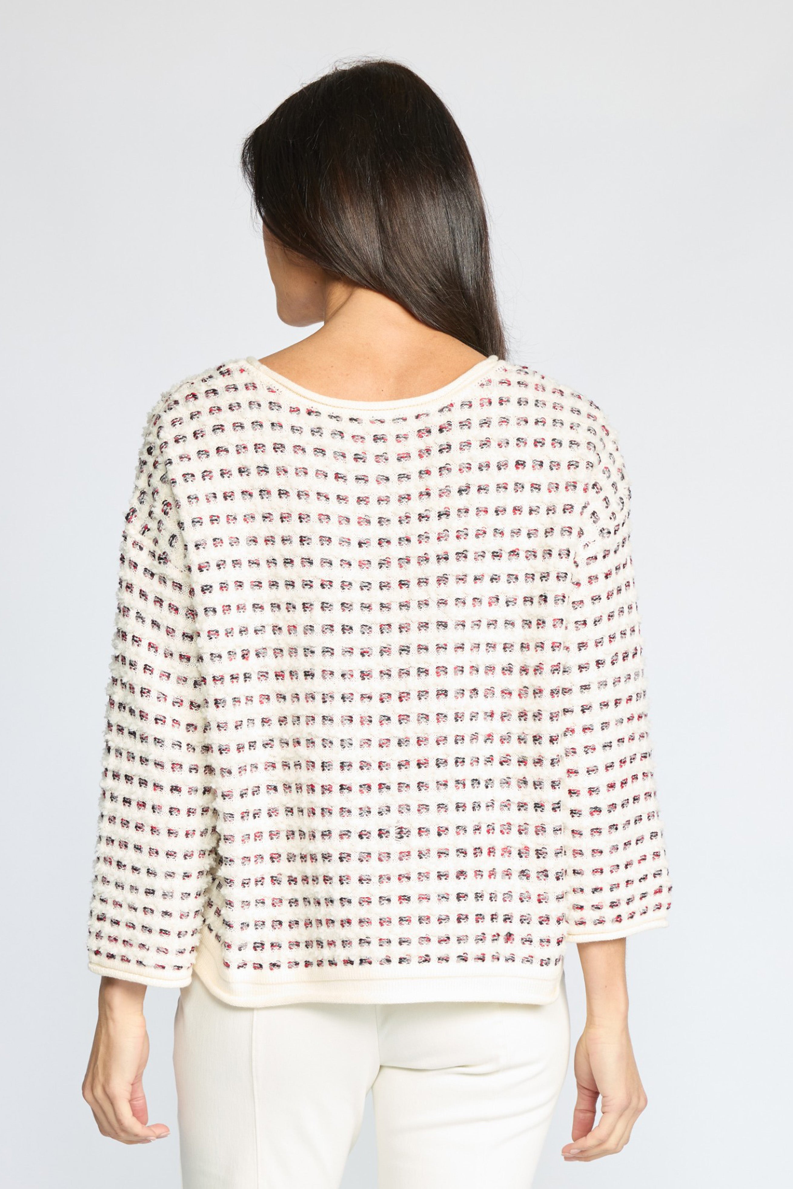 Velura Knit Lustre Pullover - Ivory