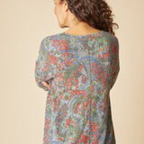 Super Soft Fleece Boxy Crew - Fern