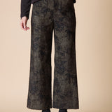 Luxe Cord Patch Pocket Ankle Pant - Umber