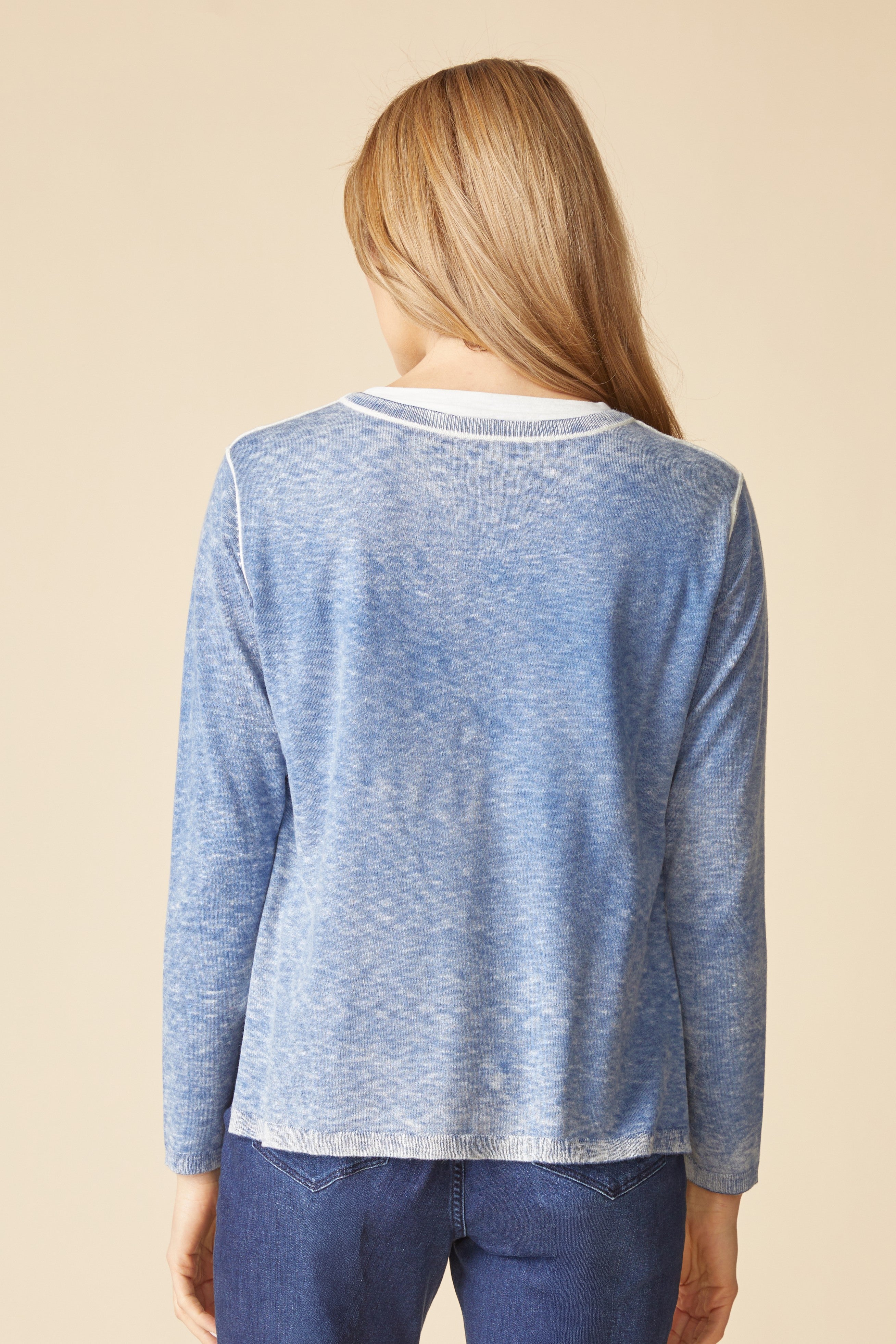 Layered Looks Sweater - Tide